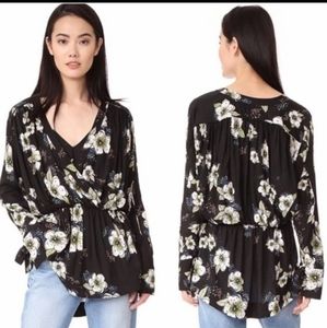 Free People Tuscan Dreams Tunic Blouse/Dress Boho, Floral